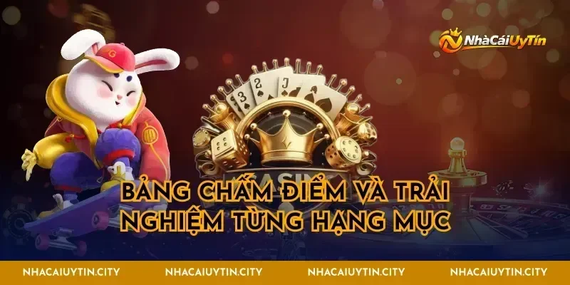 Bảng chấm điểm và trải nghiệm từng hạng mục